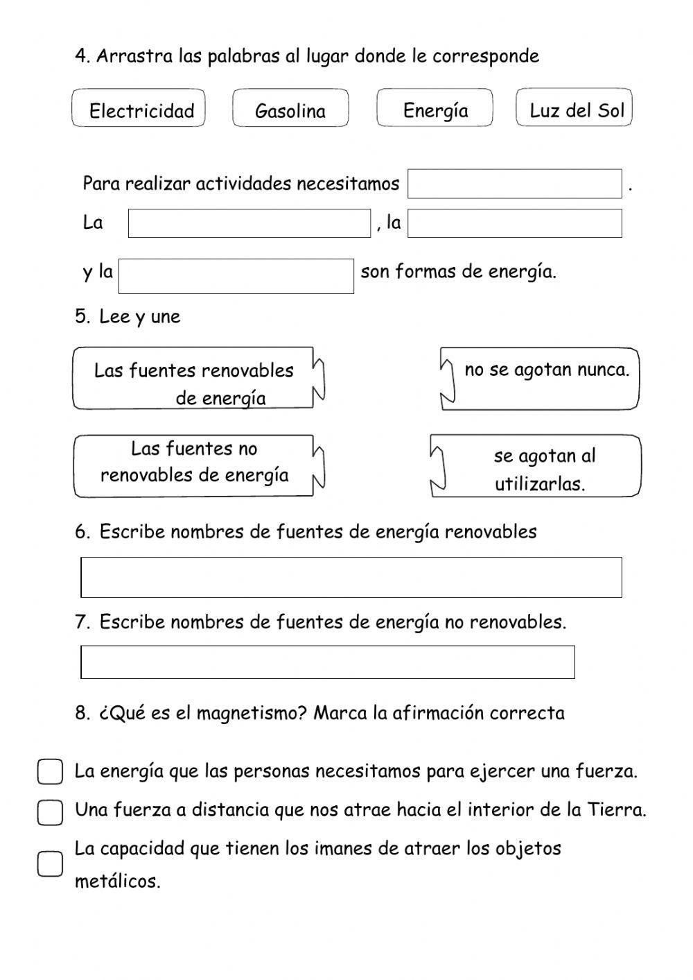 La energía y la fuerza La energía y la fuerza