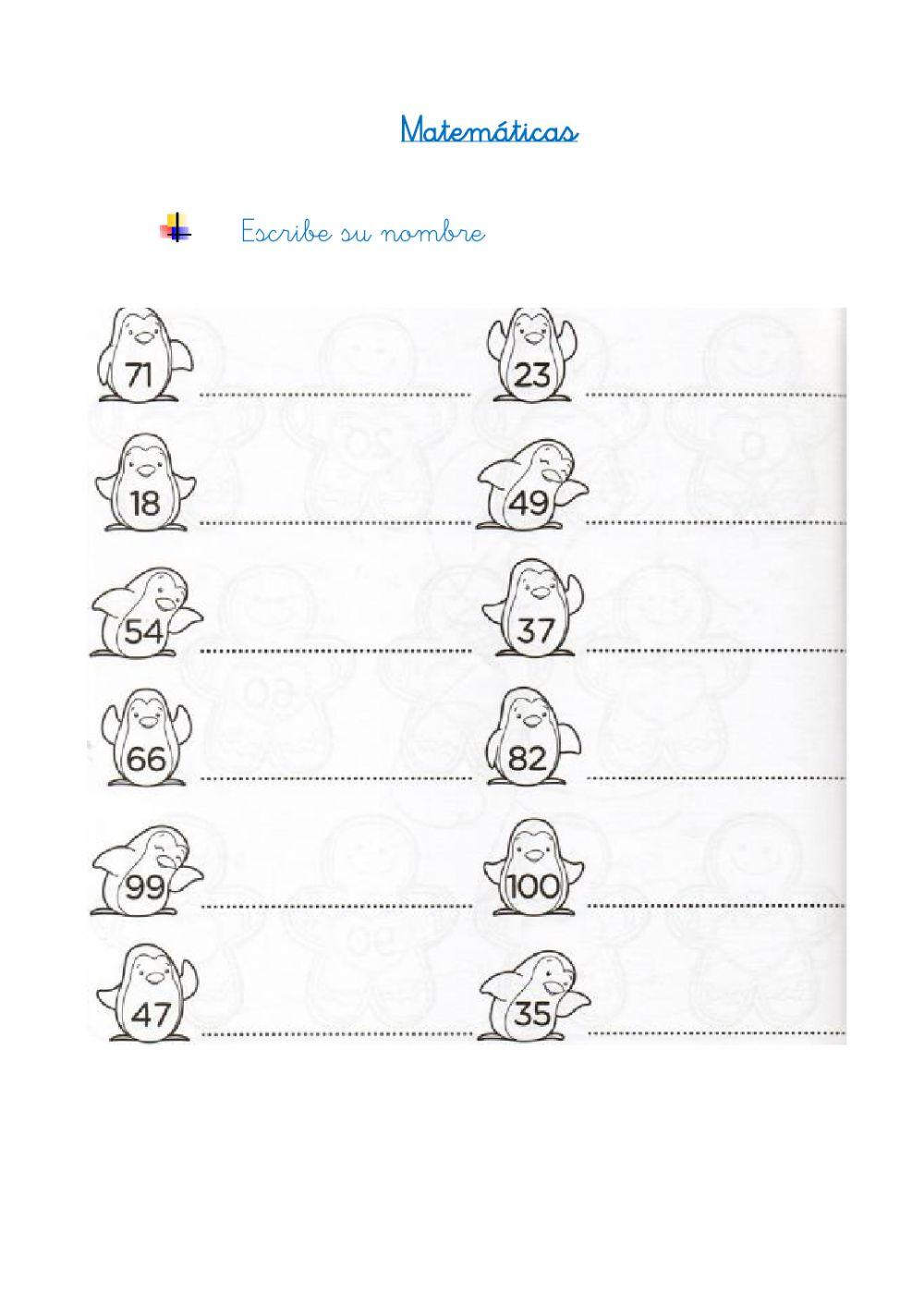 Escritura de números