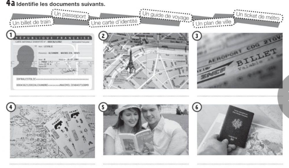 Les documents pour vogager