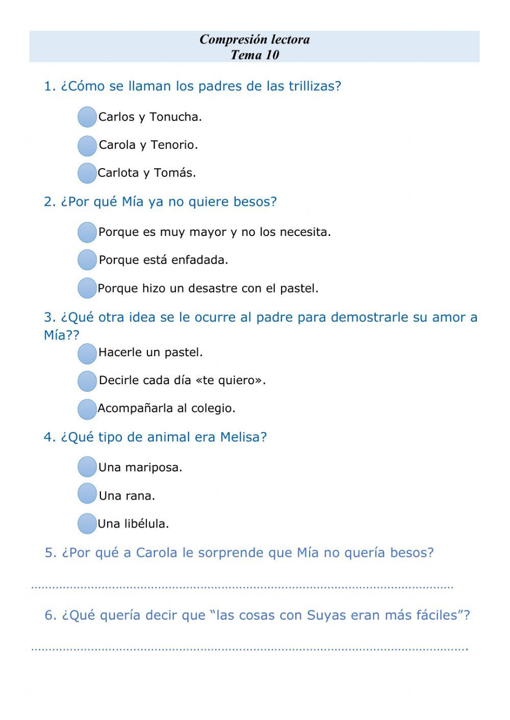 CCompresión lectora T10