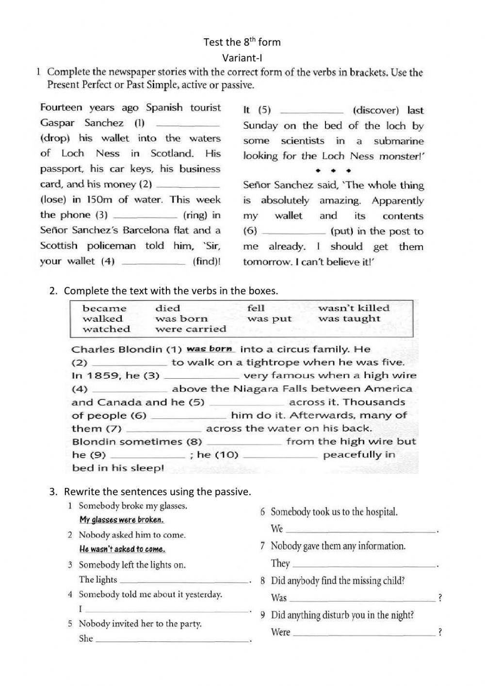 Pr. Perfect vs Past Simple