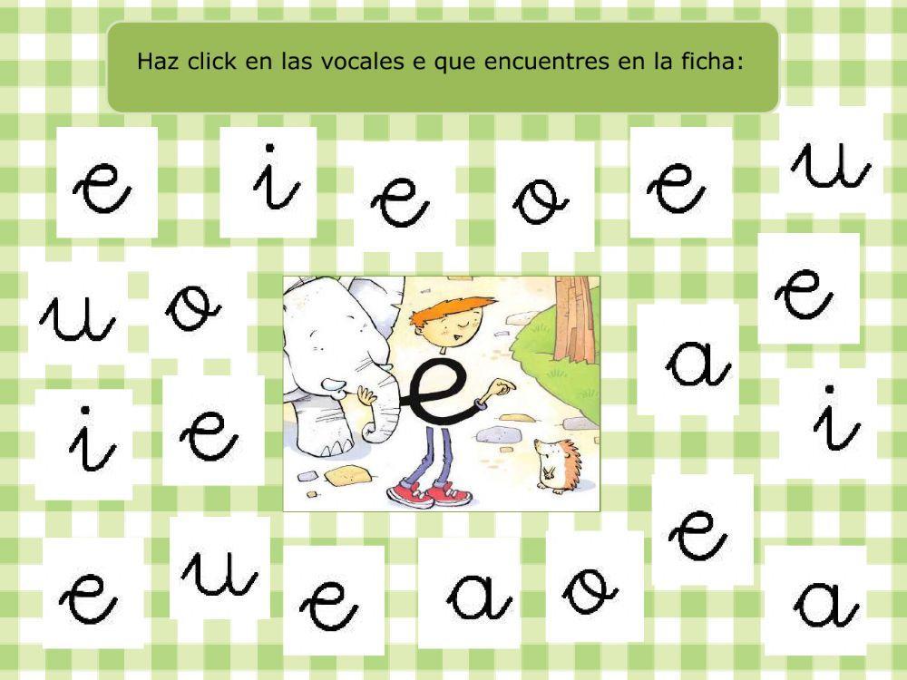 Reconocimiento visual y auditivo vocal e-E