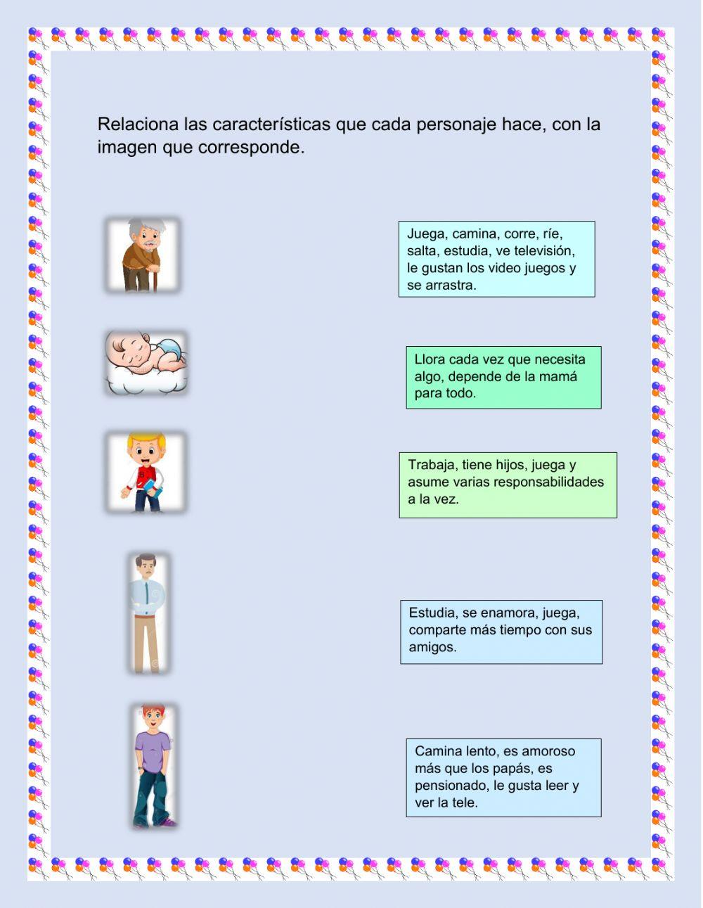 Etapas de vida ser humano