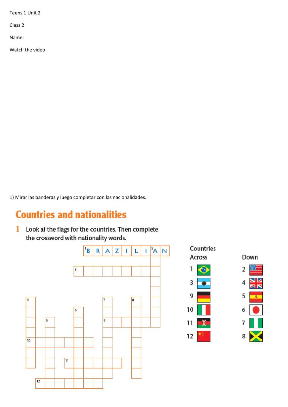 Teens1 unit 2 class 2