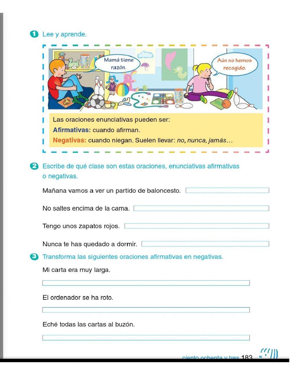 Lengua 18-29 mayo Clases de oraciones p5-6 Lengua 18-29 mayo Clases de oraciones p5-6