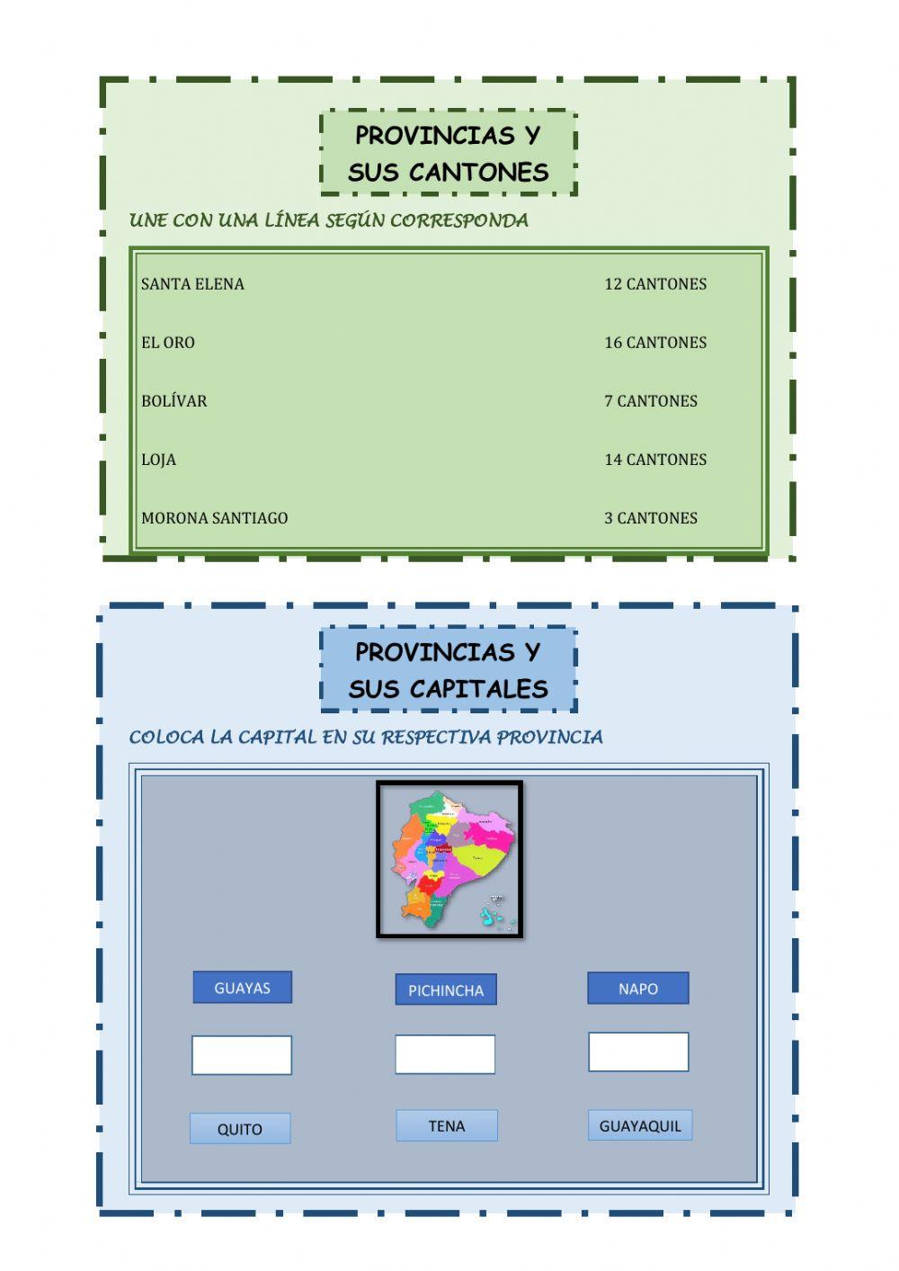 Ecuador y sus Provincias
