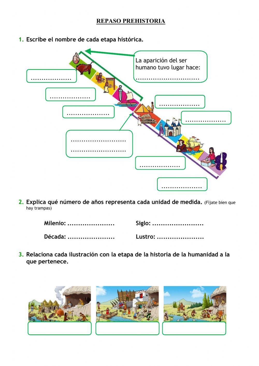 Repaso de la Prehistoria