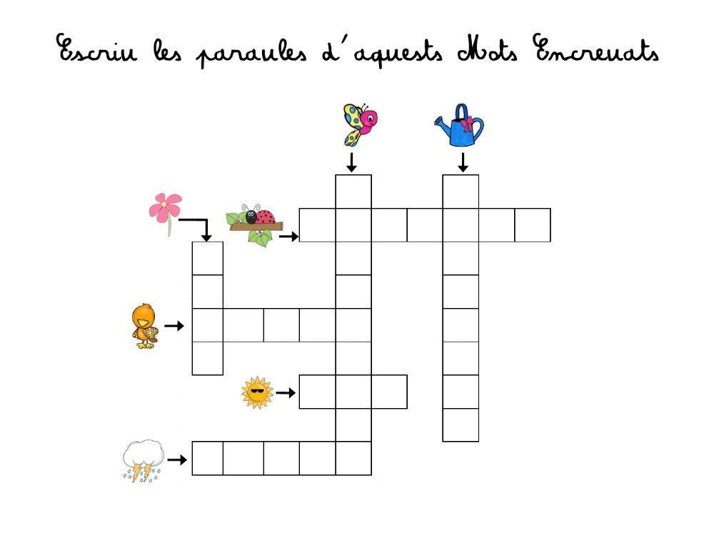 Mots encreuats Primavera