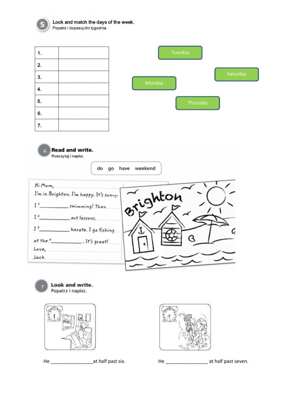 kl.3 New English Adventure 3 Unit 5-6 Test