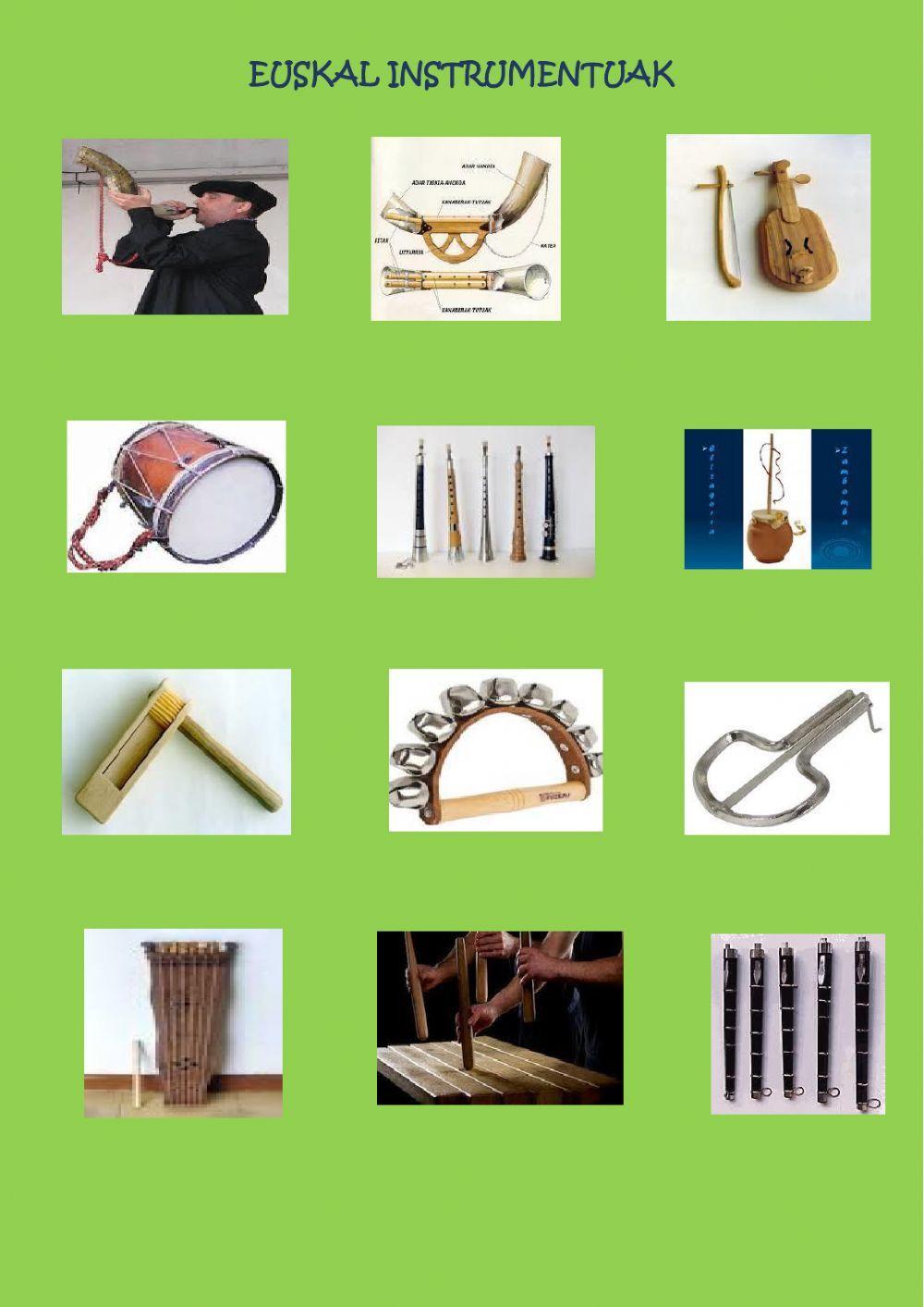 Eukal Herriko instrumentuak