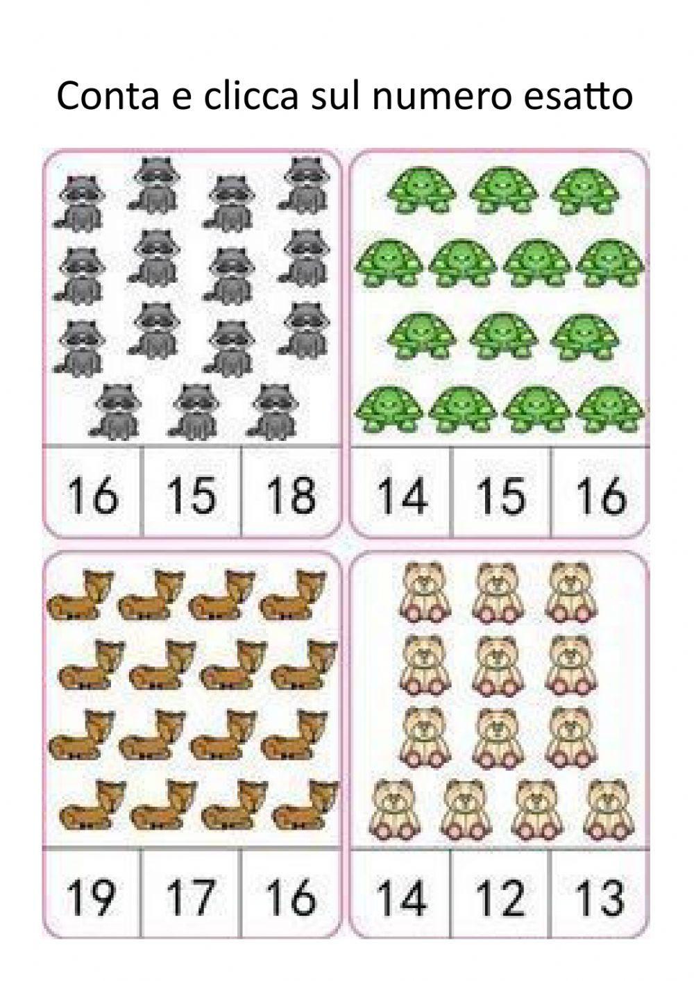 Conta e clicca sul numero esatto