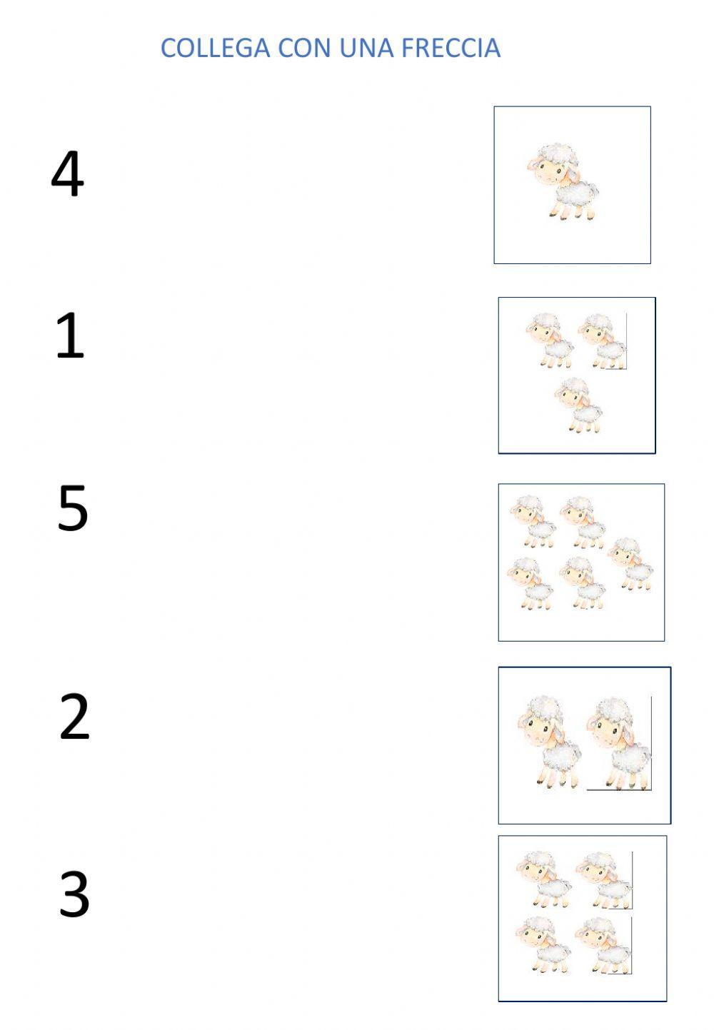 COLLEGA LE PECORELLE A NUMERO CORRISPONDENTE
