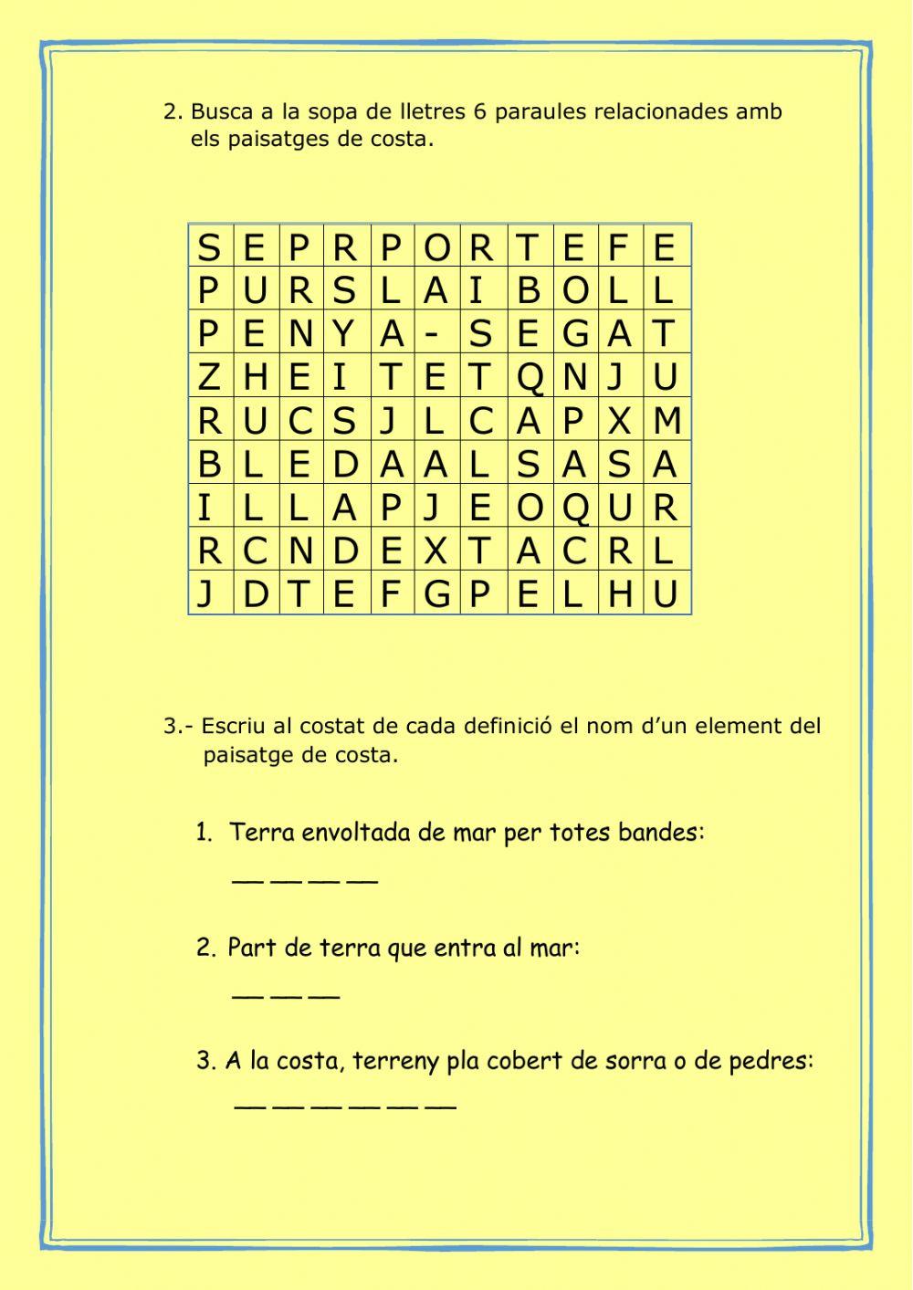 Els paisatges de costa