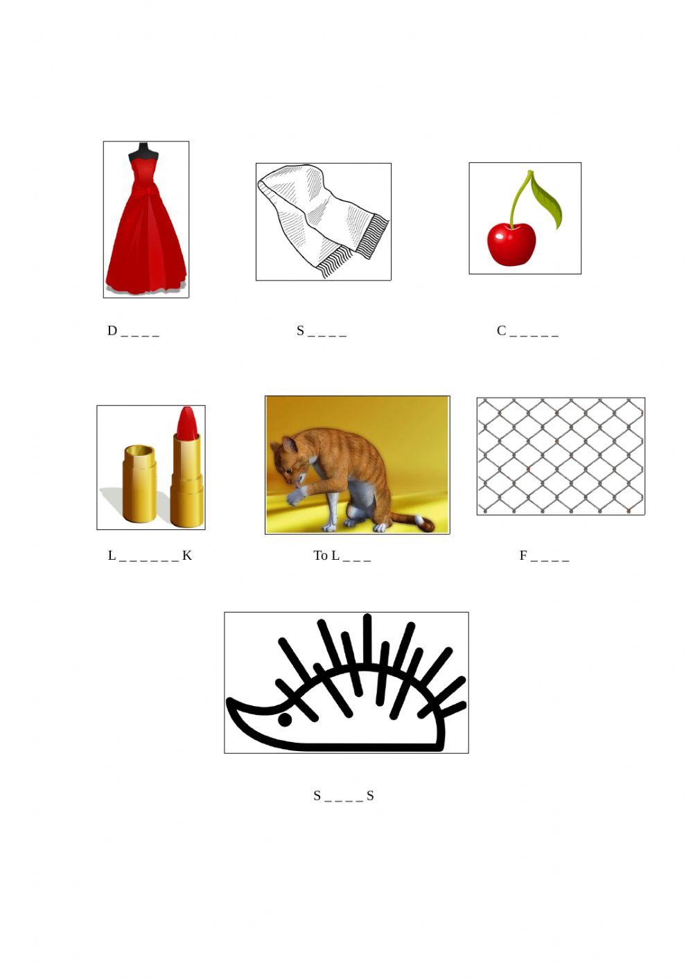 Peter Rabbit Working Sheet Vocabulary