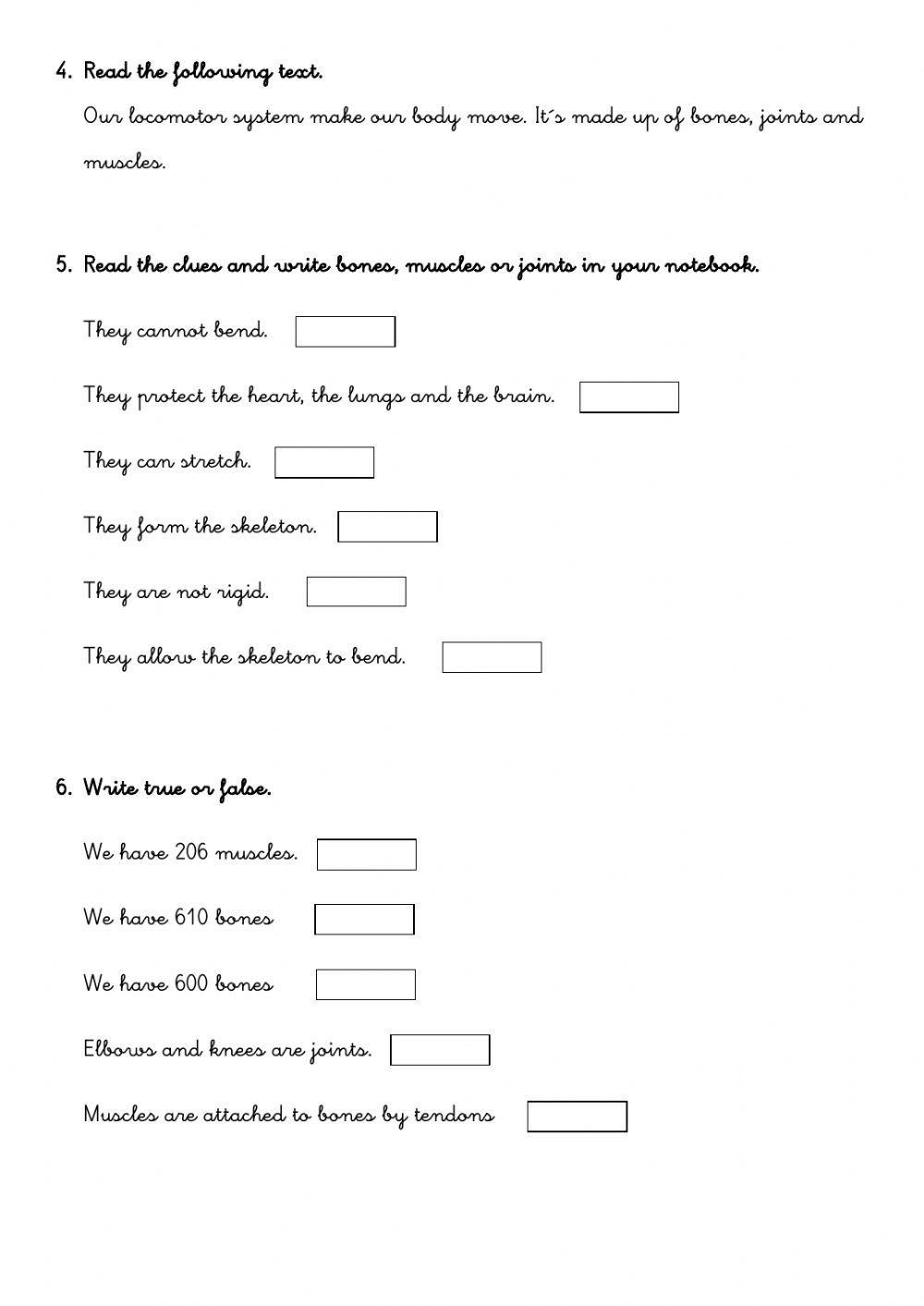 Senses and locomotor system