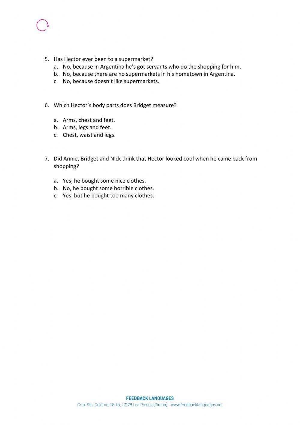 Extra Episode 2 Part 2 - Hector goes shopping