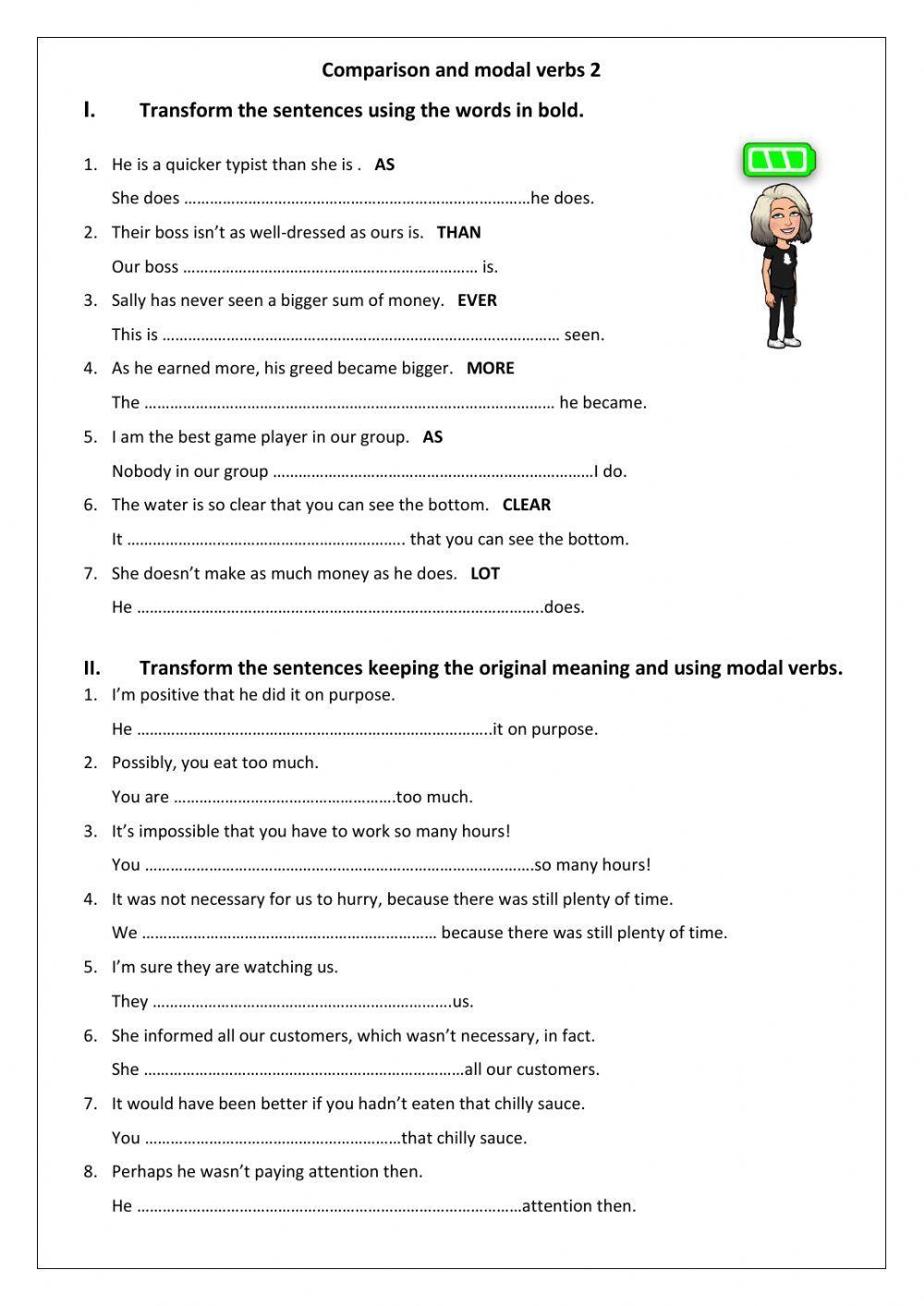Comparatives and modals 2