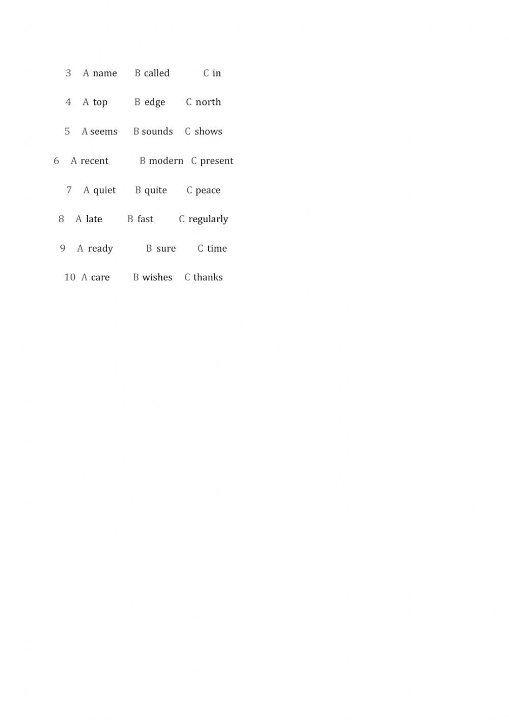 English Class A2+ unit  5 