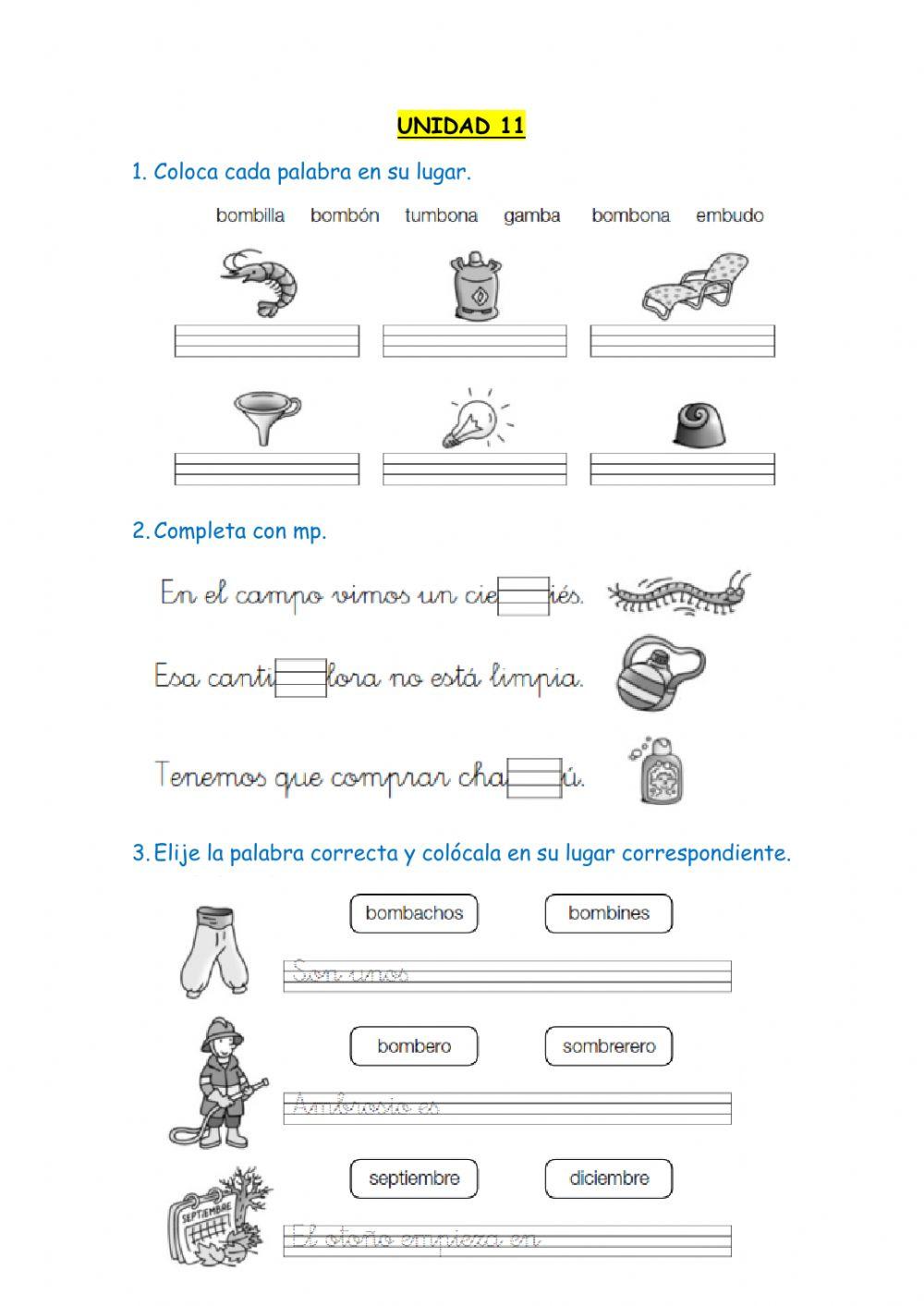 Lengua primero unidad 11