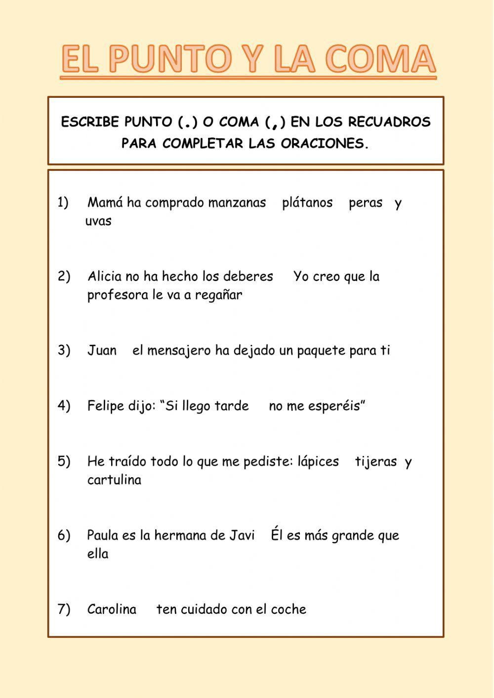 El punto y la coma El punto y la coma