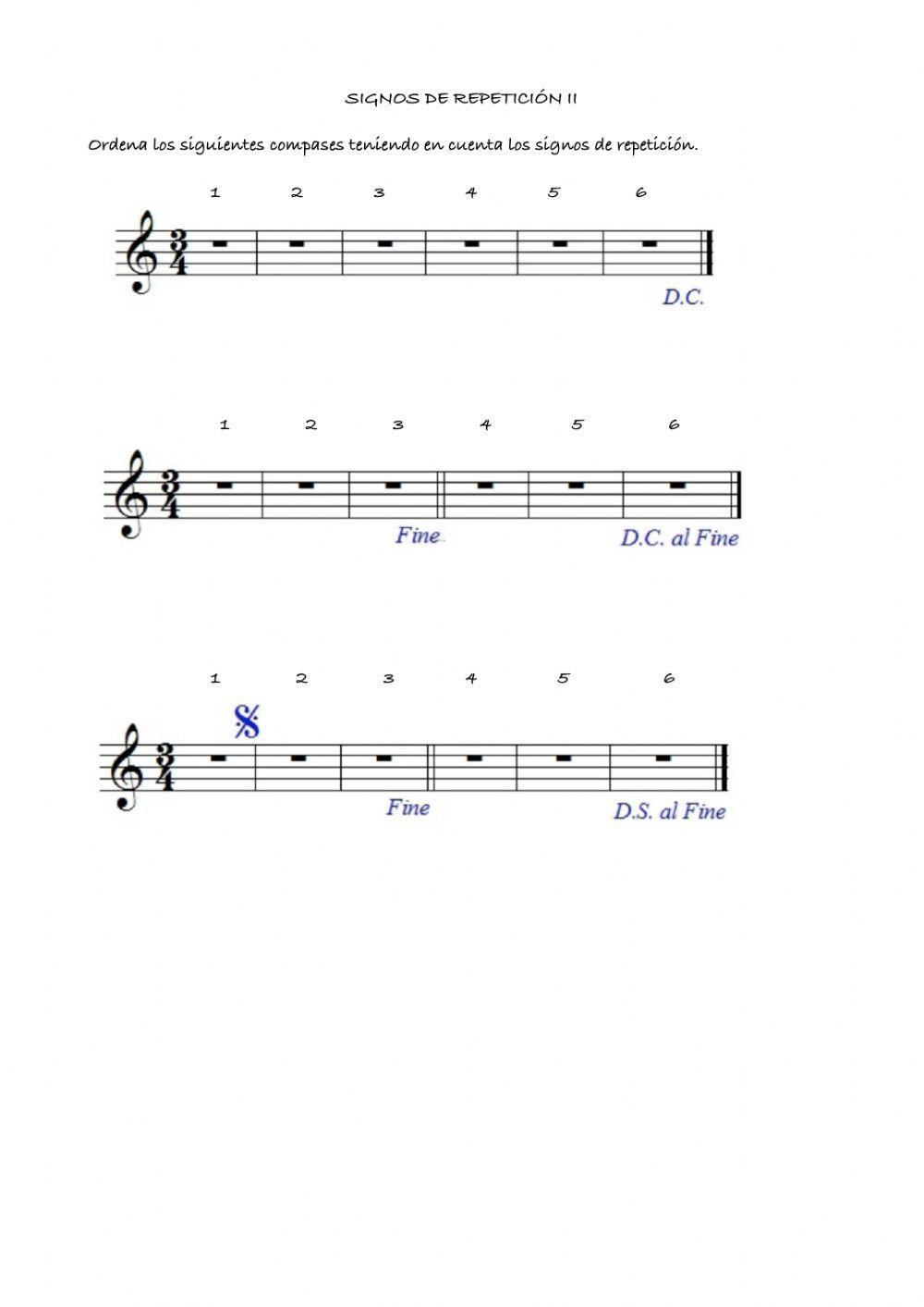 Signos de repetición ii