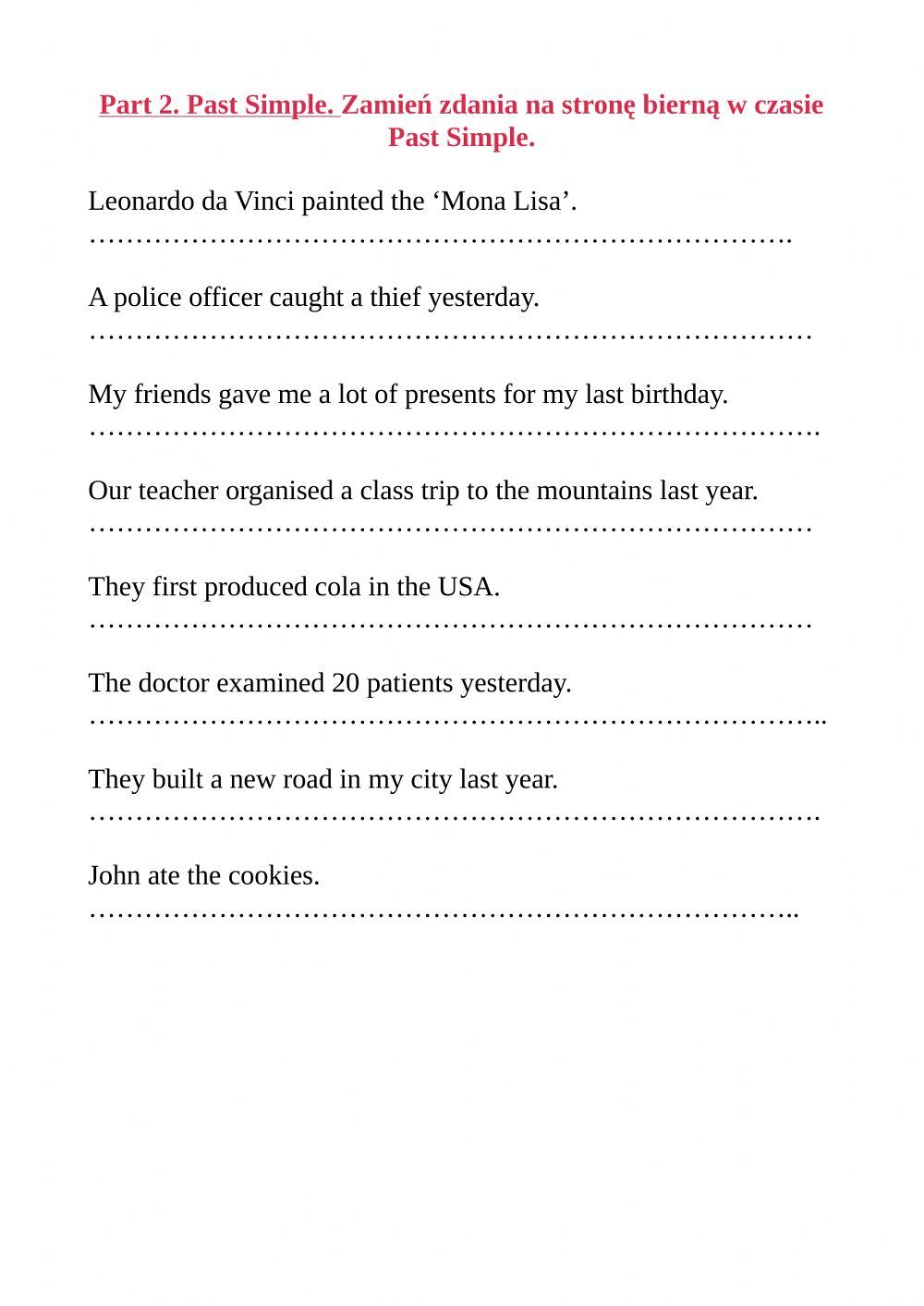 Passive voice affirmative