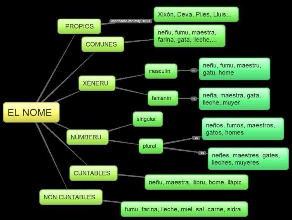 El nome y les sos variantes
