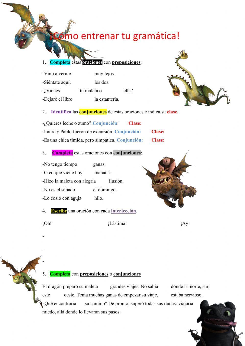 Preposiciones,conjunciones e interjecciones