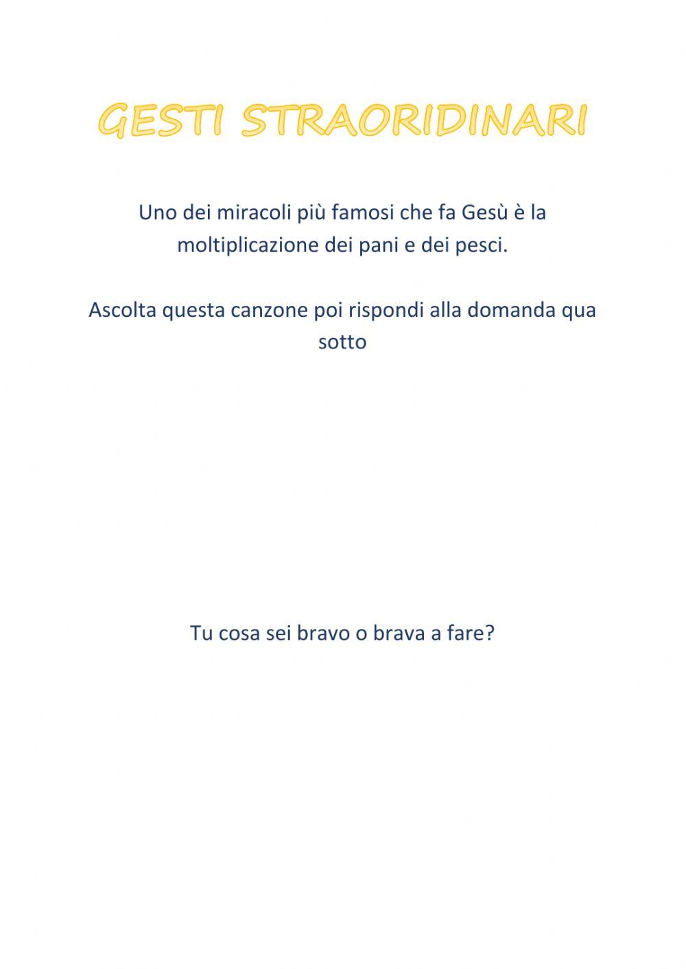 Pesci e pani Pesci e pani