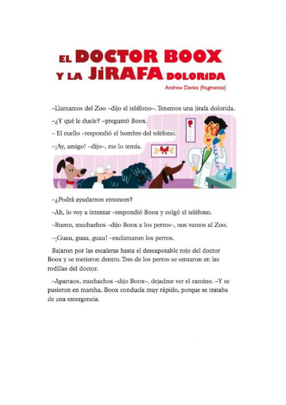 El doctor Boox y la jirafa dolorida