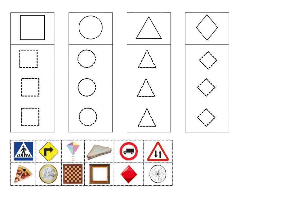 Clasificar figuras geometricas 2-D