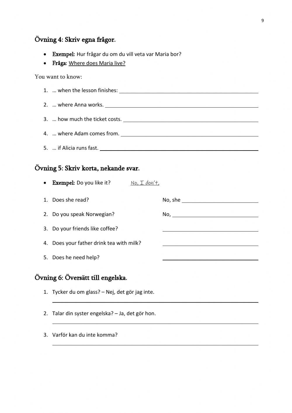 Do-omskrivning i presens