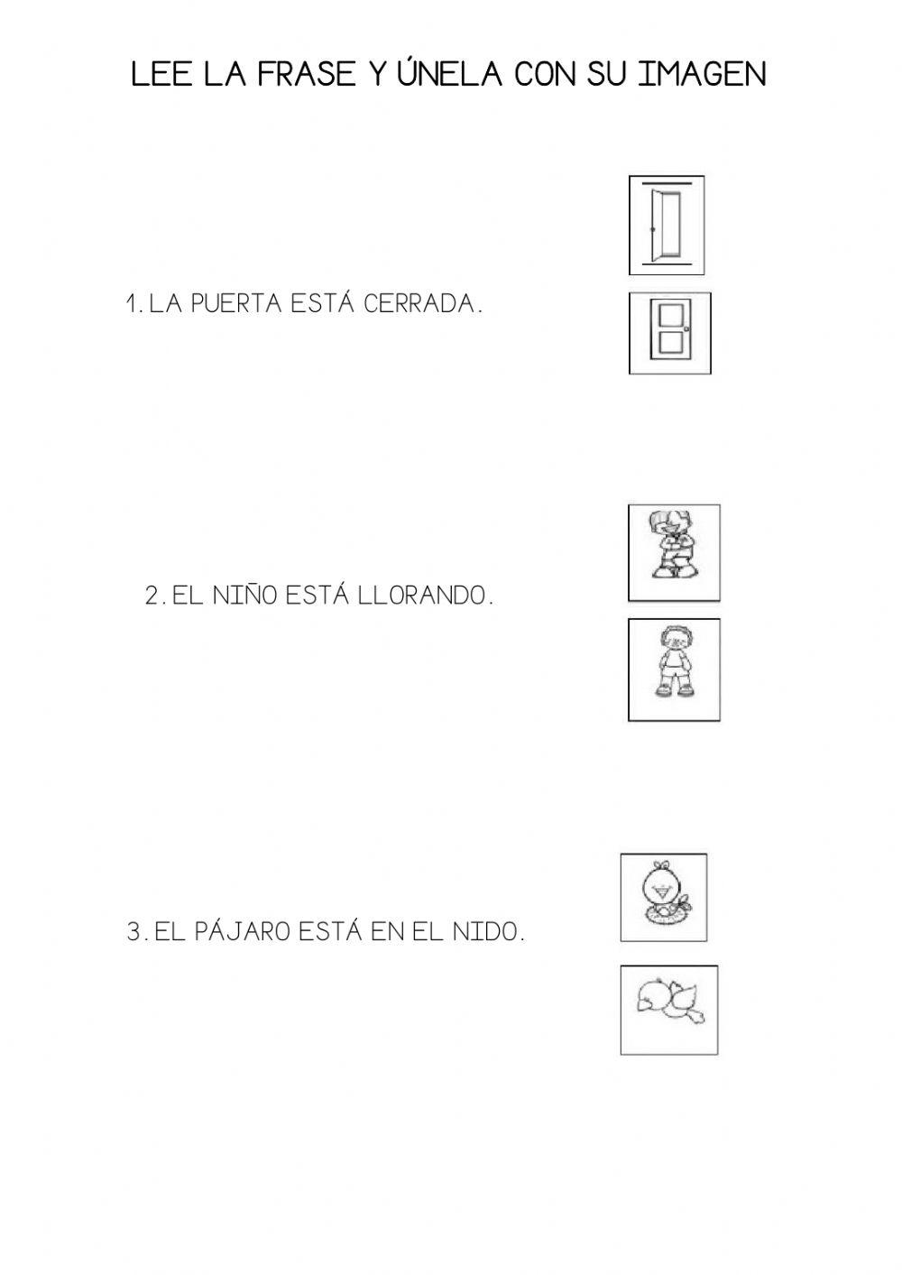 Unir frase con su imagen