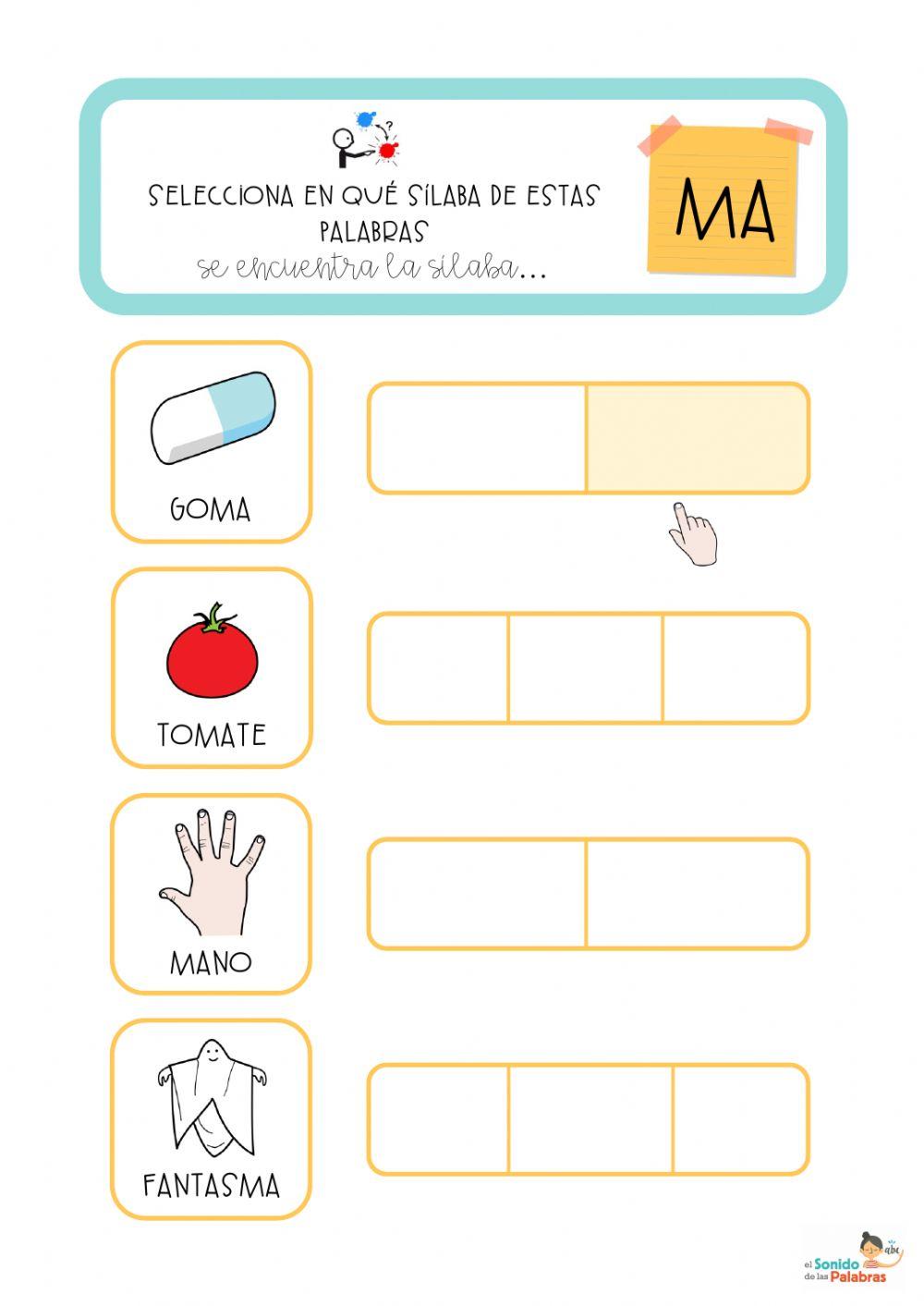 FONEMA M - Conciencia Silábica