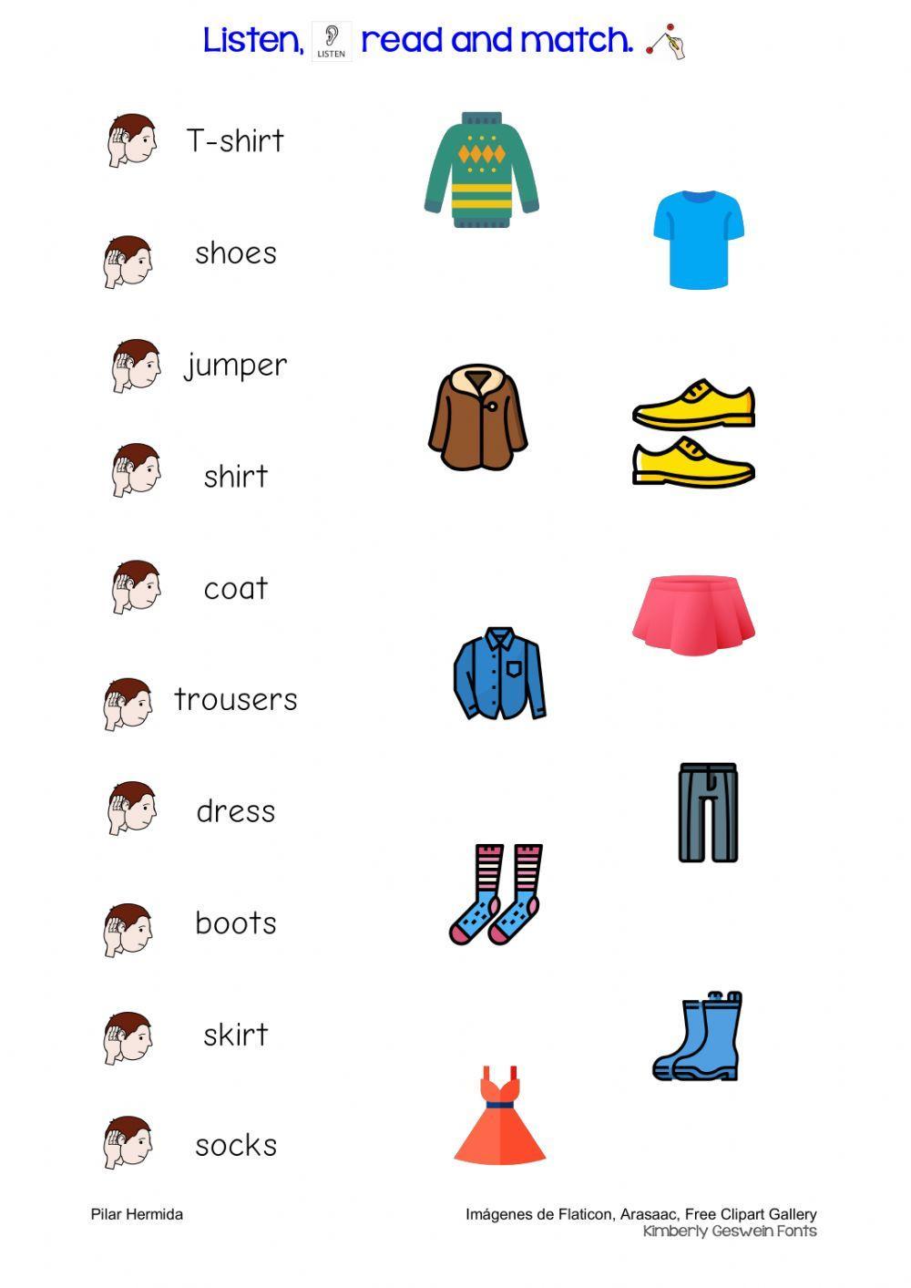 Vocabulary CLOTHES