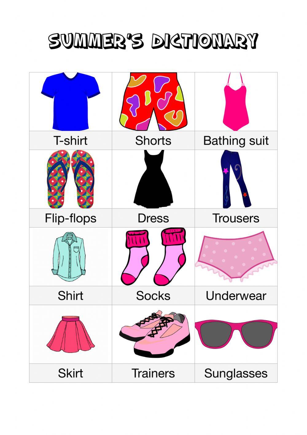 Speaking about clothes