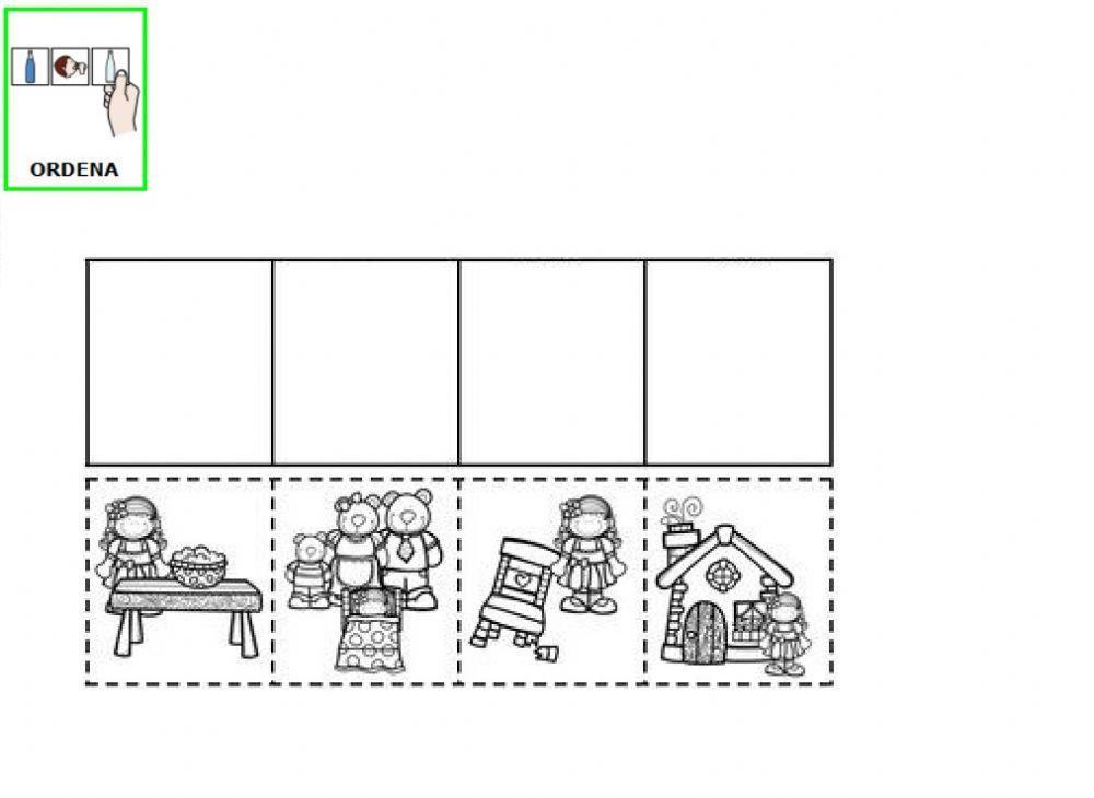 Ordena la secuencia de Ricitos de Oro