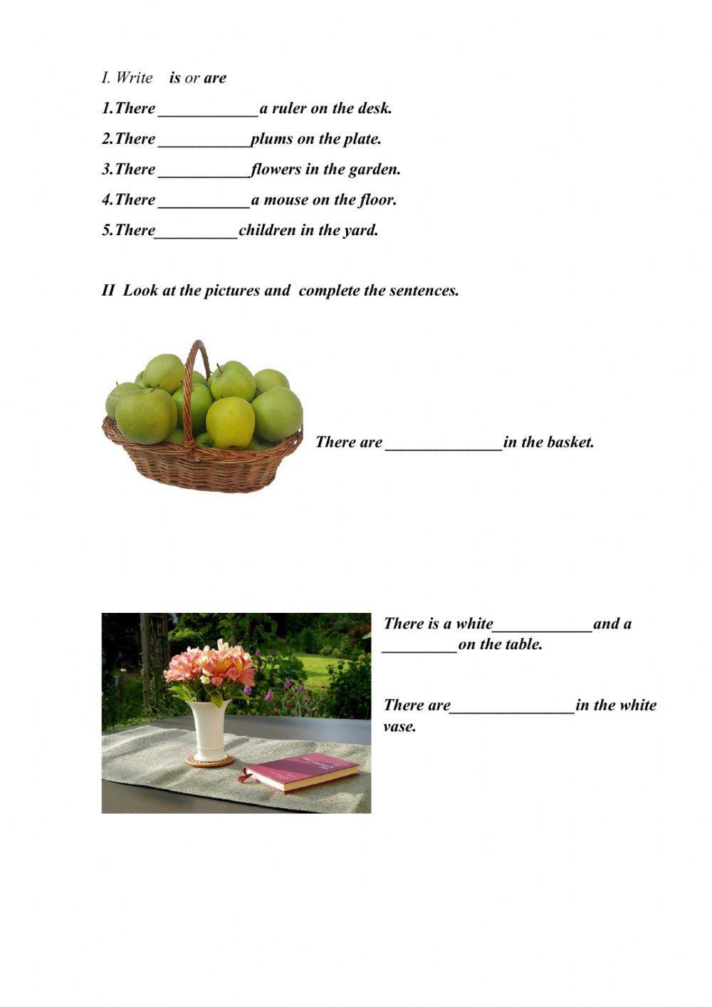 Threre is - There are