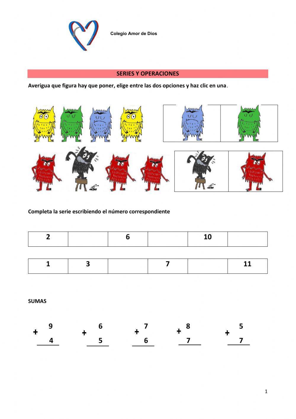 Seriaciones y operaciones