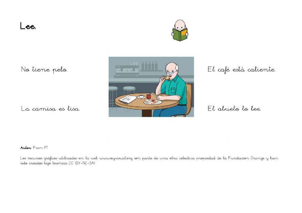 Leer y grabar oraciones 1.