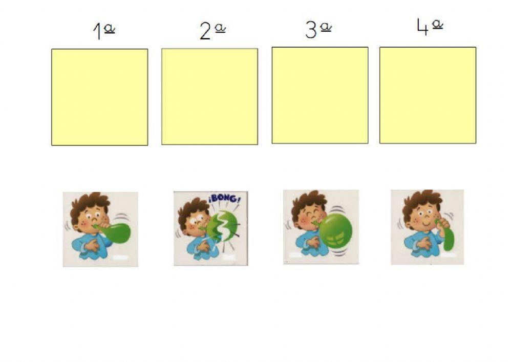 Secuencias temporales 4 viñetas