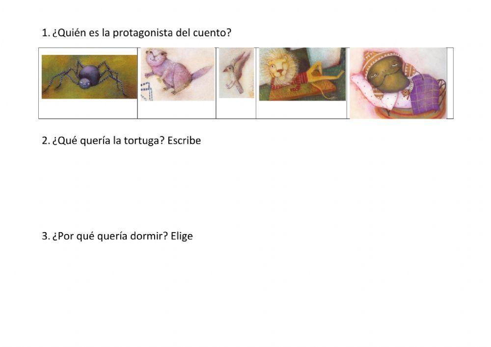 Cuento -La tortuga que quería dormir- Cuento -La tortuga que quería dormir-