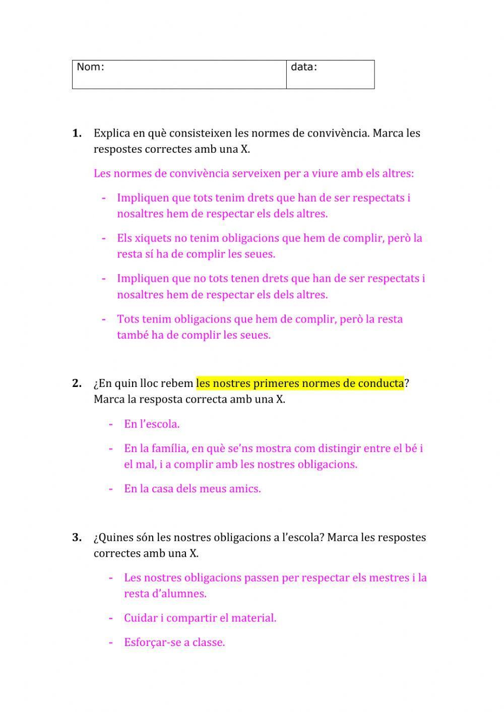 Normes de convivència