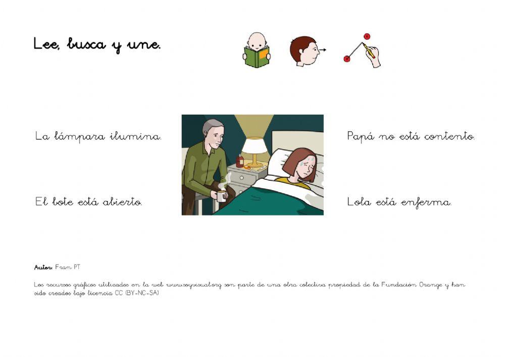 Comprender oraciones 1.