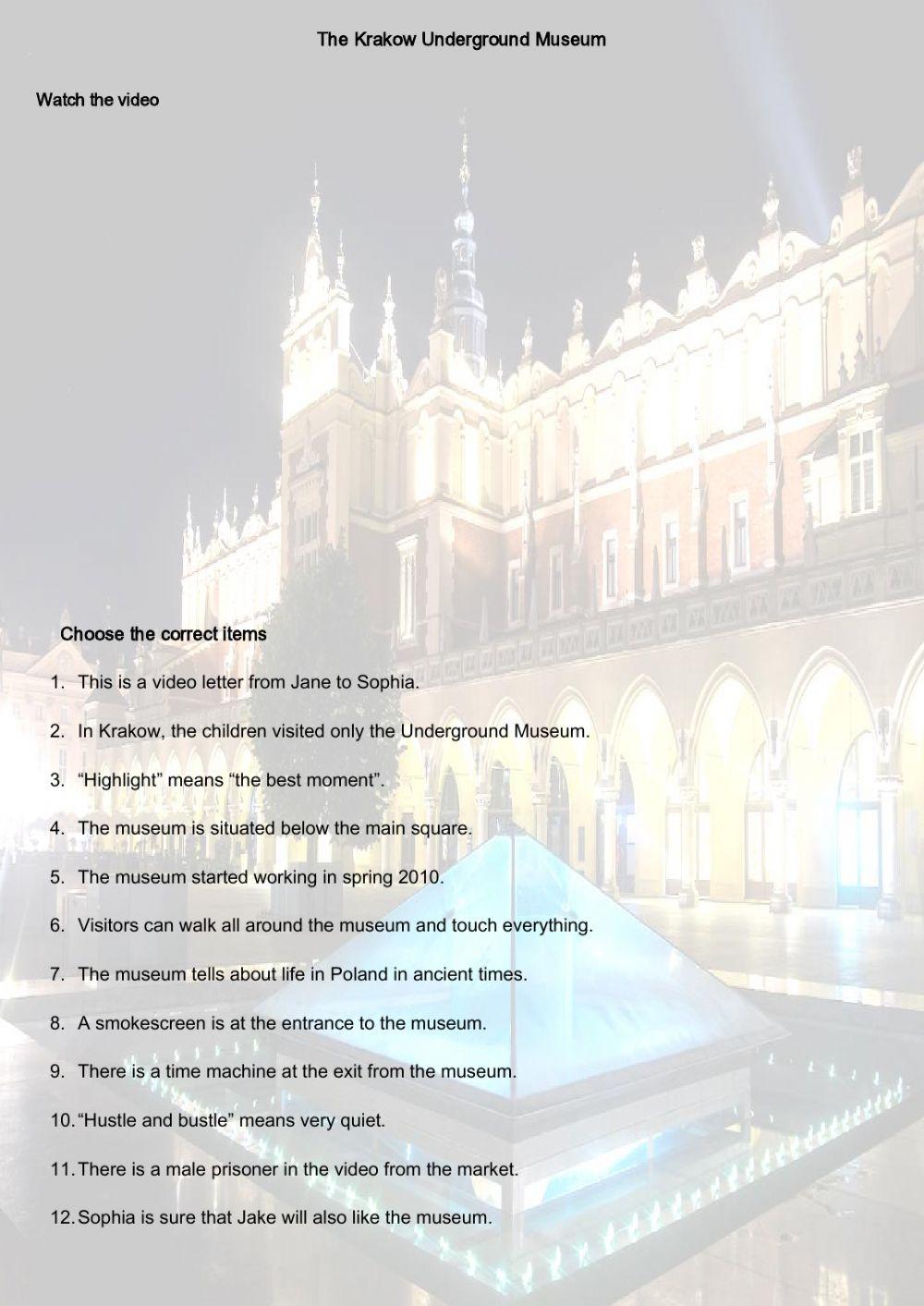 The Krakow Underground Museum