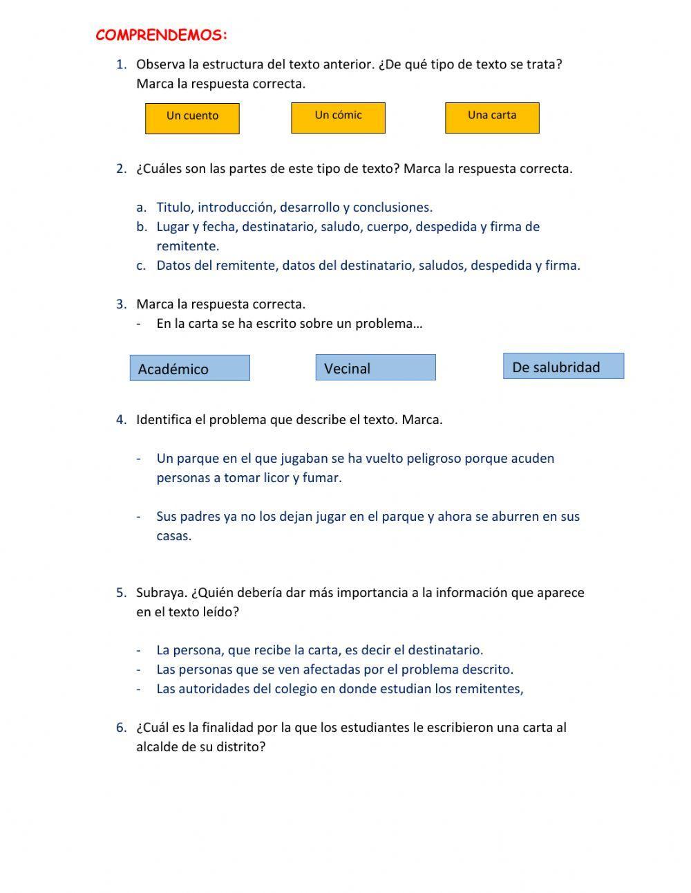 La intencion del texto