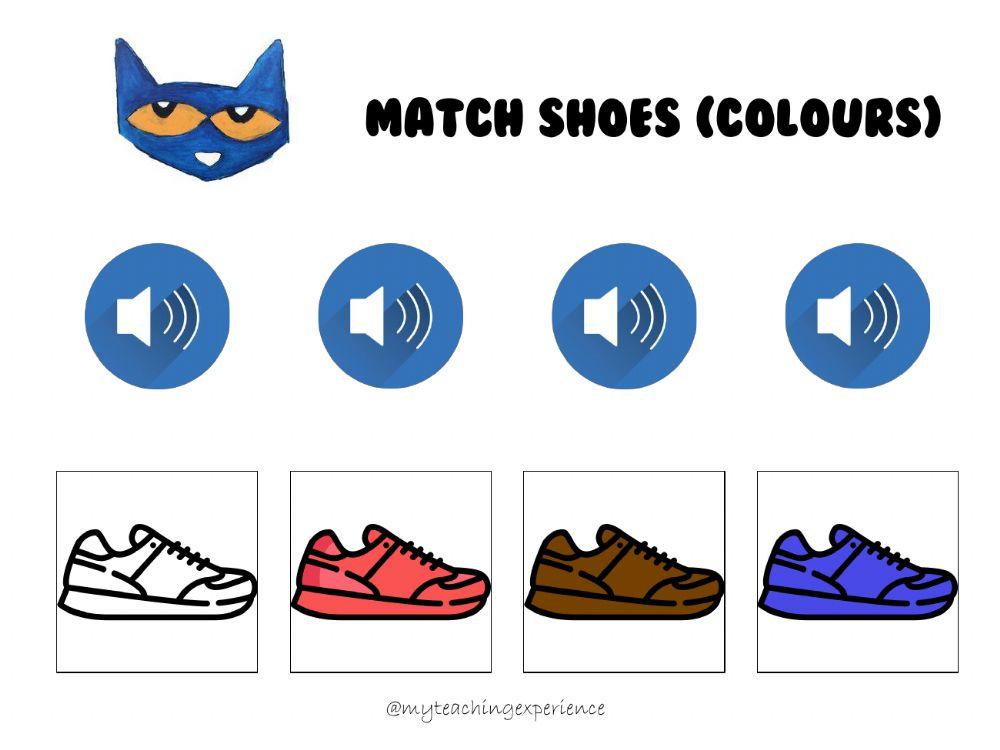 5659325 pete the cat matching shoes colours