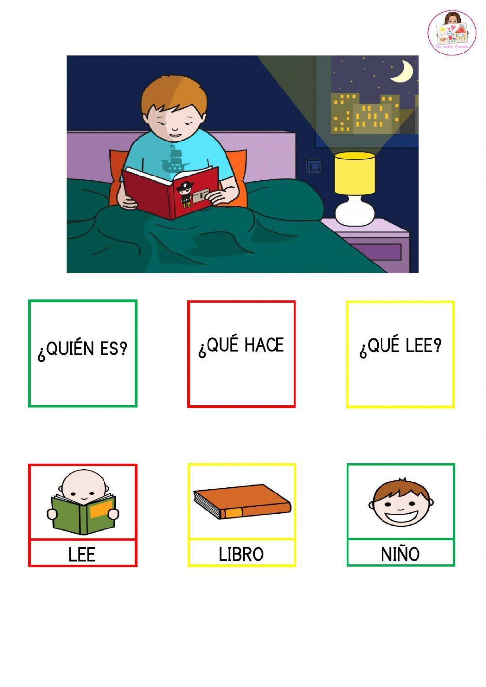 Fporma frases sencillas.