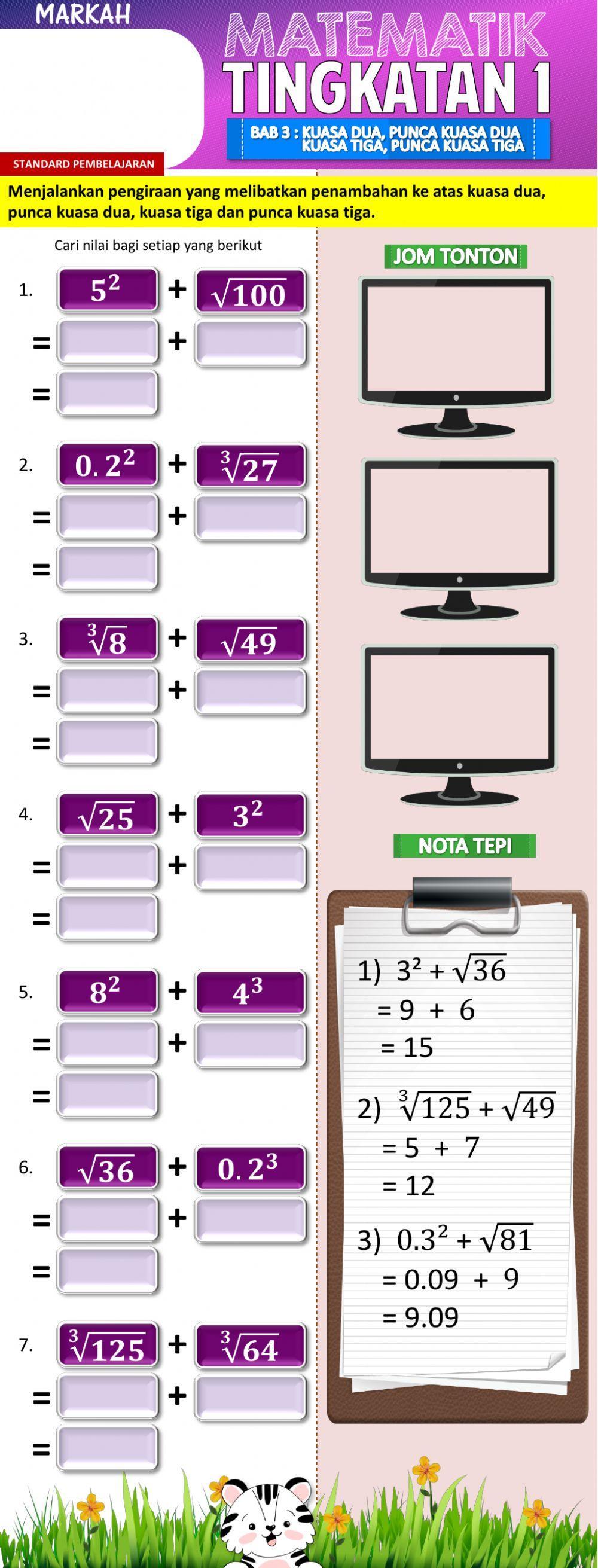 Penambahan Kuasa dan Punca