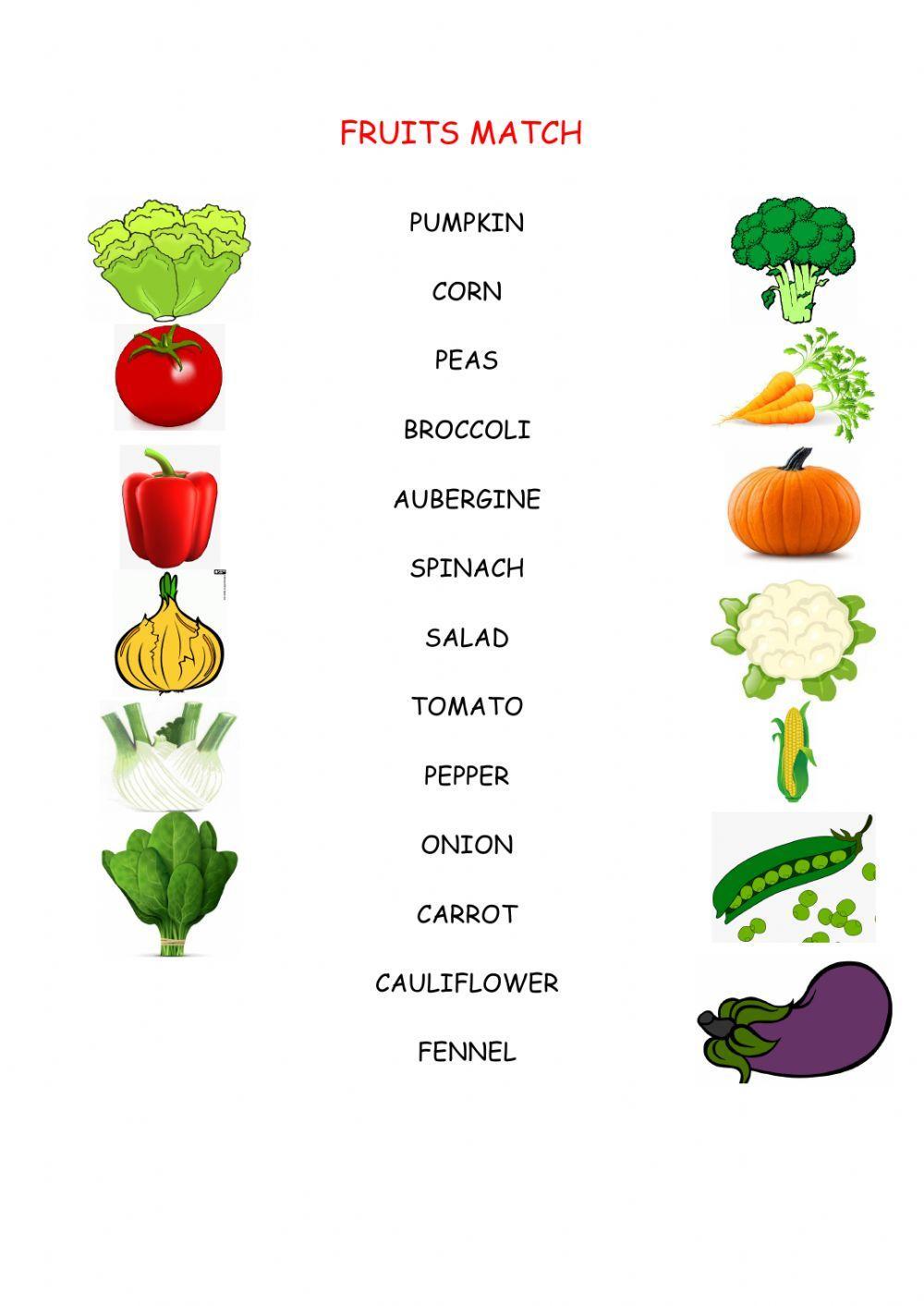 Vegetables Match